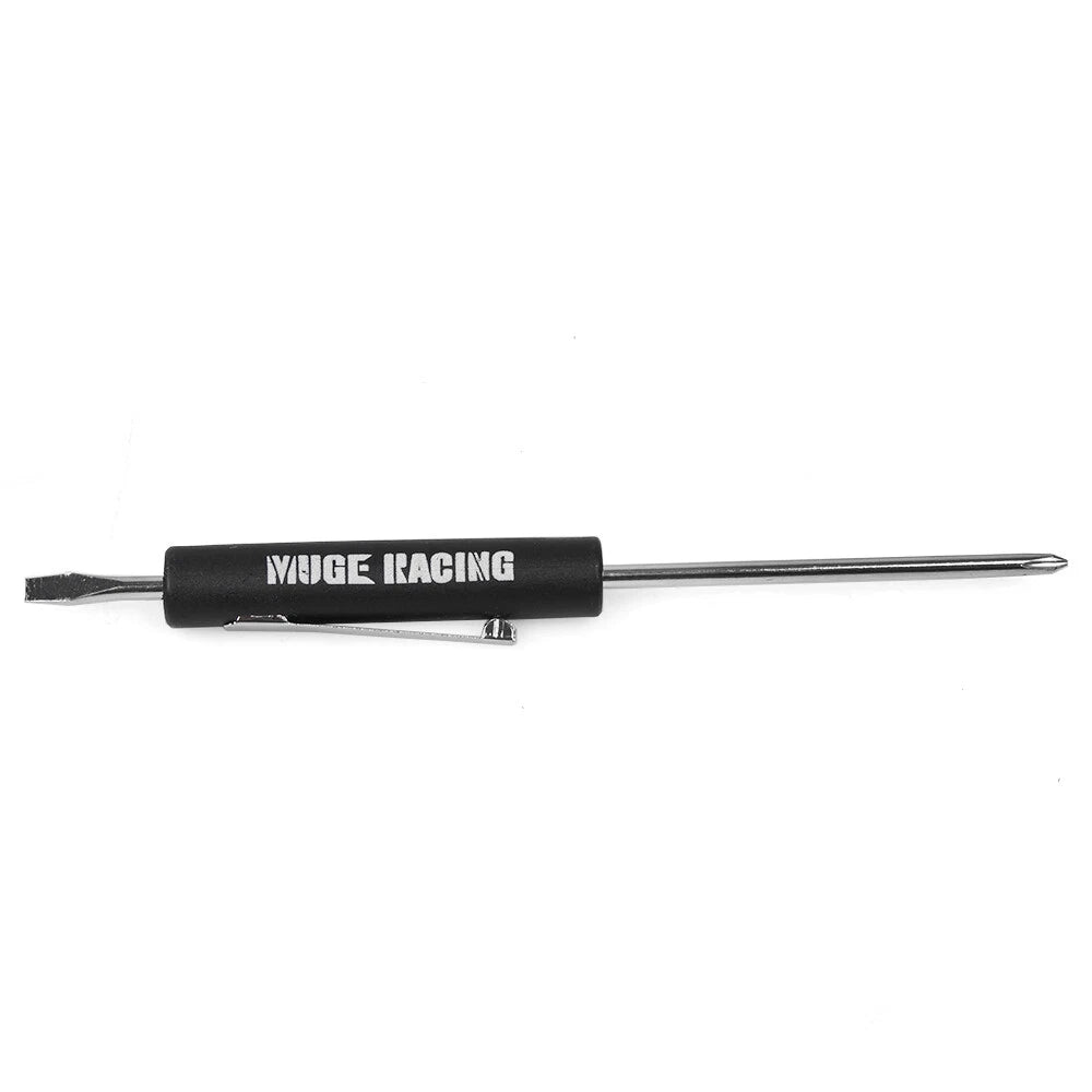 5X Black Flat Pocket Screwdriver with Phillips Top & Clip