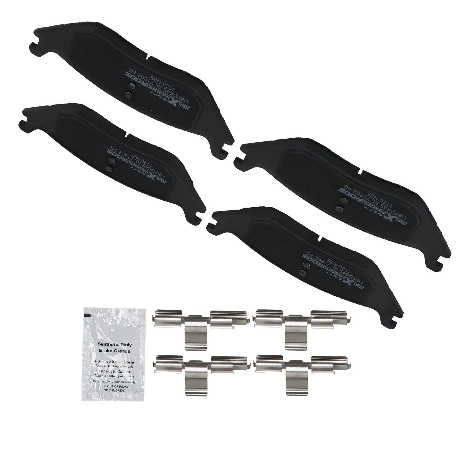 Set of 4 Rear Ceramic Brake Pads for Chrysler Aspen Dodge Durango Ram 1500 (2003–2010)