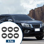 6pcs Fuel Injector Seal for Nissan Frontier Quest (1999–2004) Rubber