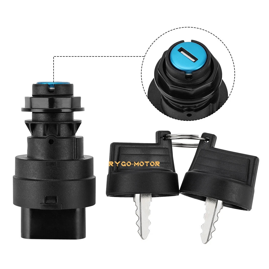 3 Position Ignition Key Switch for Polaris Sportsman 850 570 450 1000 (2021–2024)