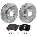 Front Brake Disc Rotors and Pads Kit for Mazda Lincoln MKZ Ford Fusion