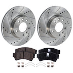 Front Brake Disc Rotors and Pads Kit for Mazda Lincoln MKZ Ford Fusion