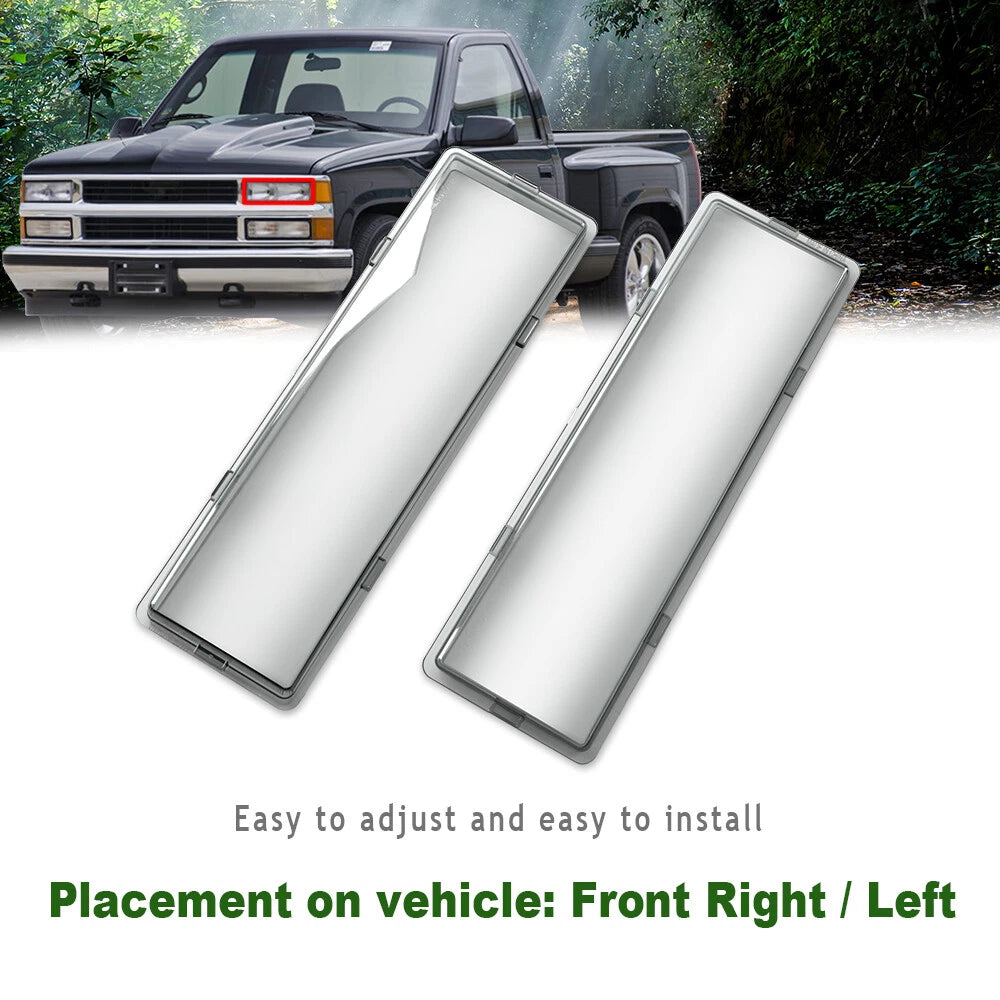 Headlight Replacement Lens for GMC C/K Sierra Suburban (1994–1998) Smoke