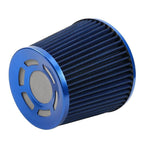 3" 76mm High Flow Inlet Cold Air Intake Cone Replacement Filter Blue