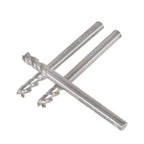 Set of 3 Carbide End Mills 1/8" for Precision Machining