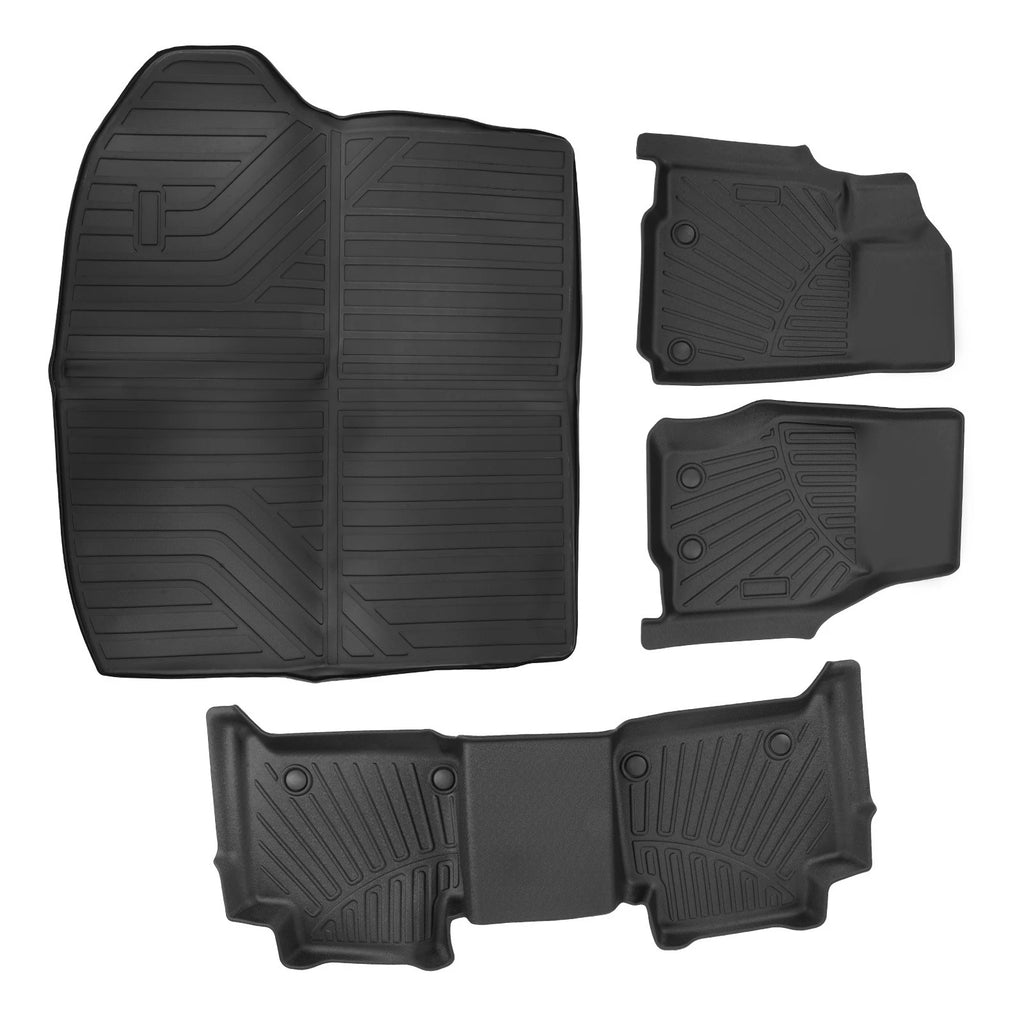TPE Floor Mats + Cargo Liner for Jeep Grand Cherokee (2022–2025) Black Anti-Slip