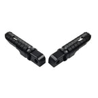 Black Rear Footrest Pegs for Suzuki V-Strom 650 DL650 GSXS1000 (2018-2024)