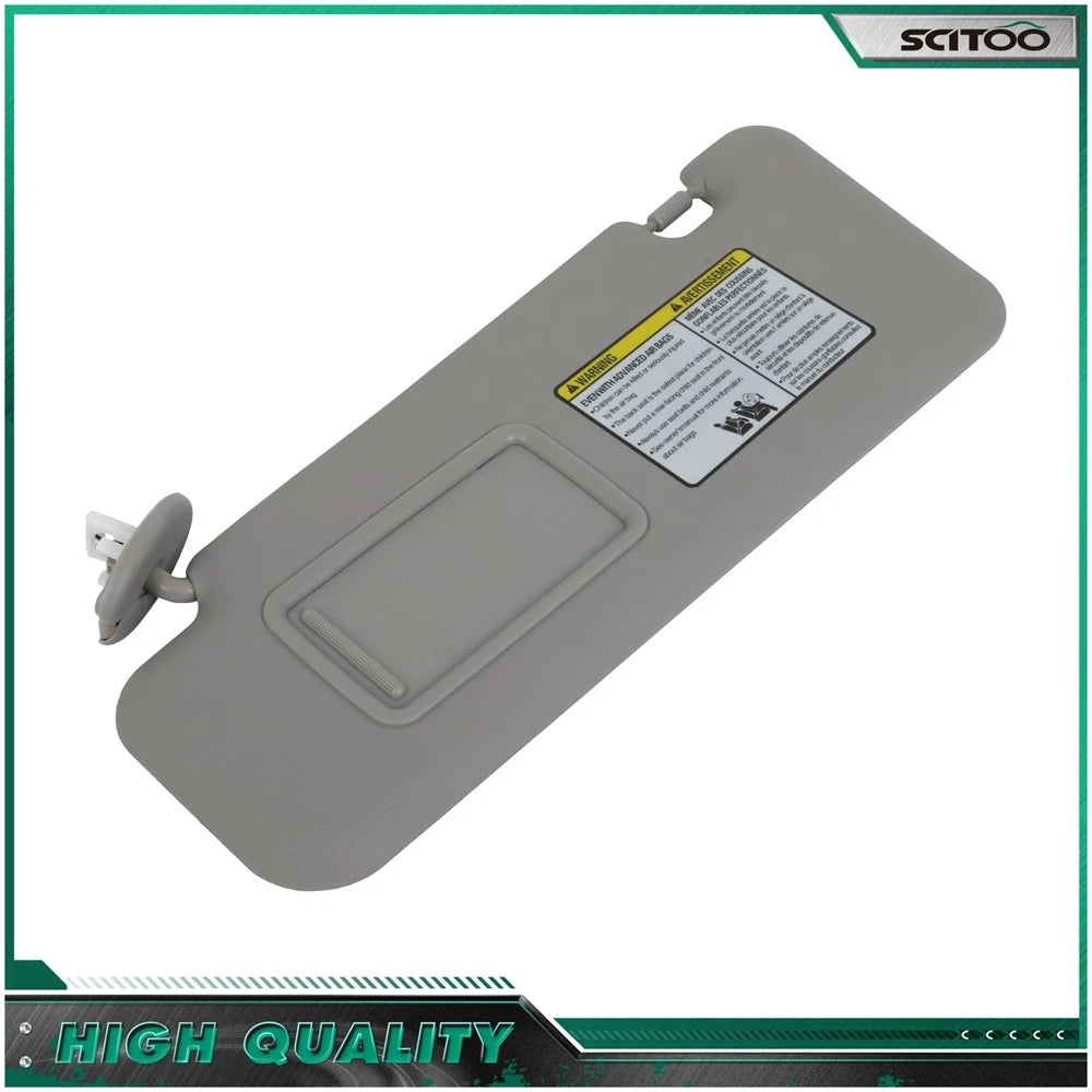 Driver Side Sun Visor with Vanity Light for Toyota Highlander (2008–2013) 74320-48500-B0