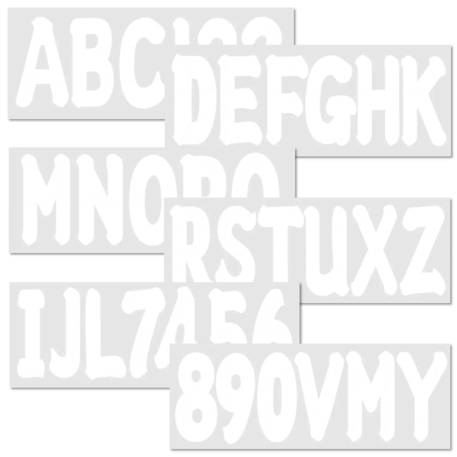 Set of 4 Boat Letters Numbers Stickers Decals for Boat Yachts & PWC