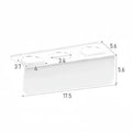 2X Acrylic Hair Brush Holder Wall Mounted Organizer with 3 Open Slots