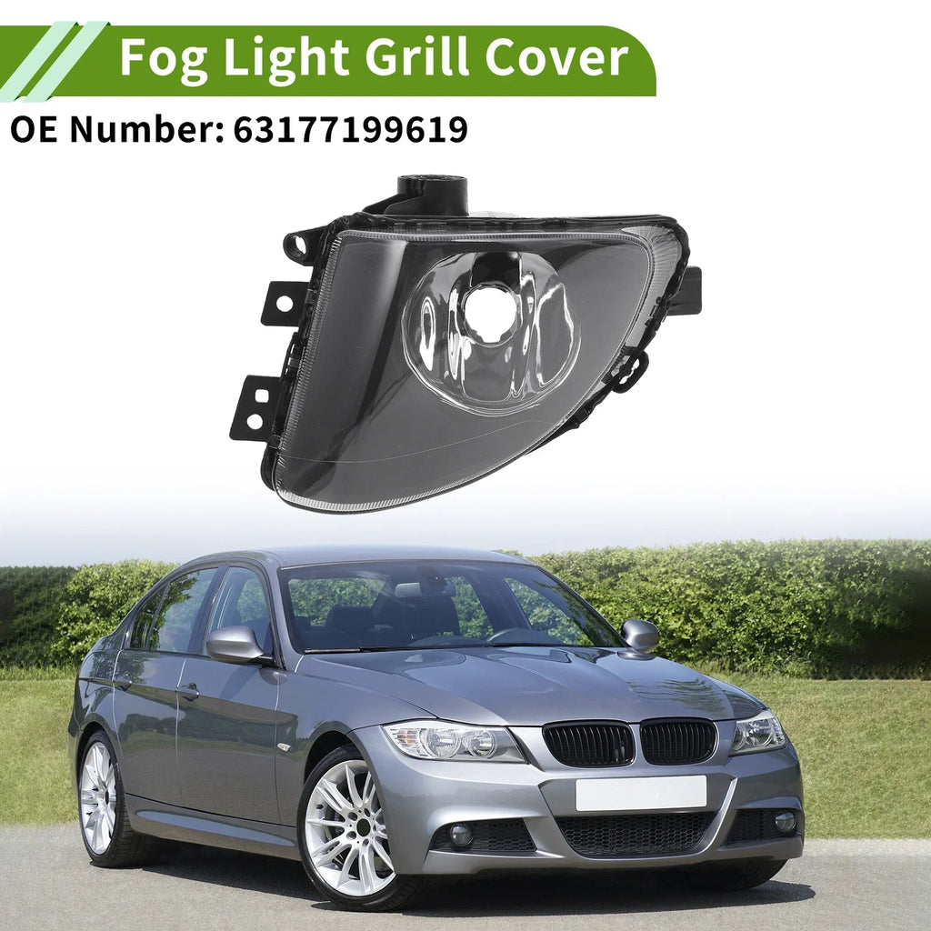 1 Pc Left Fog Light Grill for BMW 535i Clear Black (2010 - 2017)