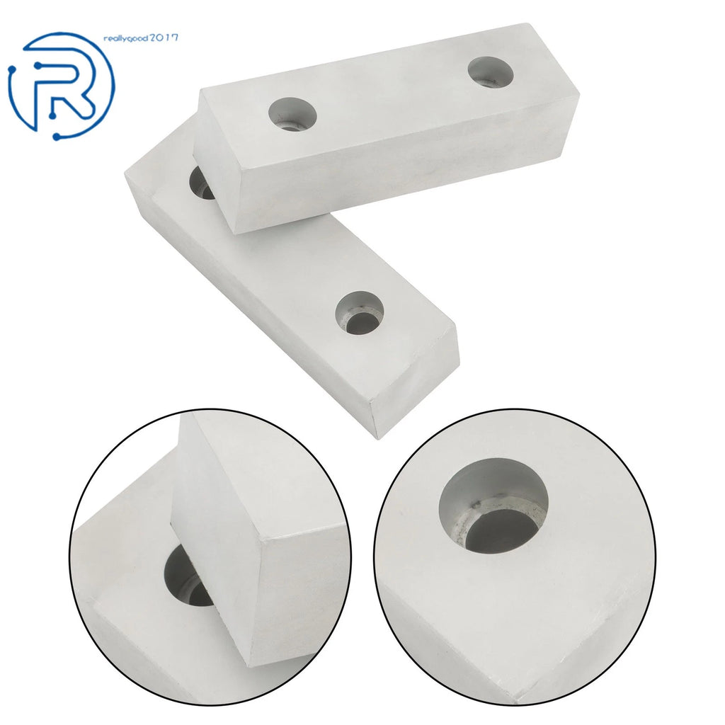 Set of 2 Machinable Soft Clamps for 8" Mill Vise