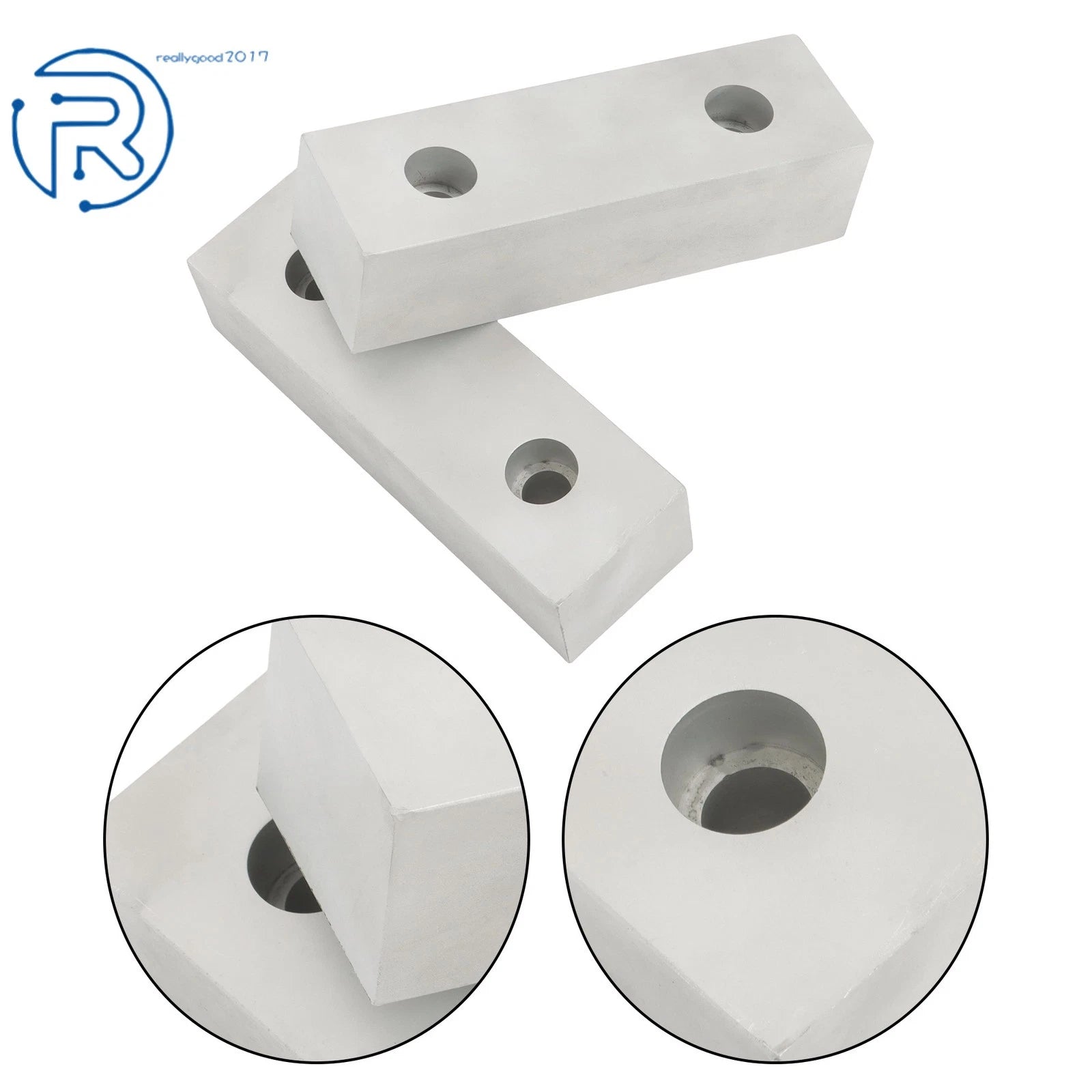 Set of 2 Machinable Soft Clamps for 8" Mill Vise