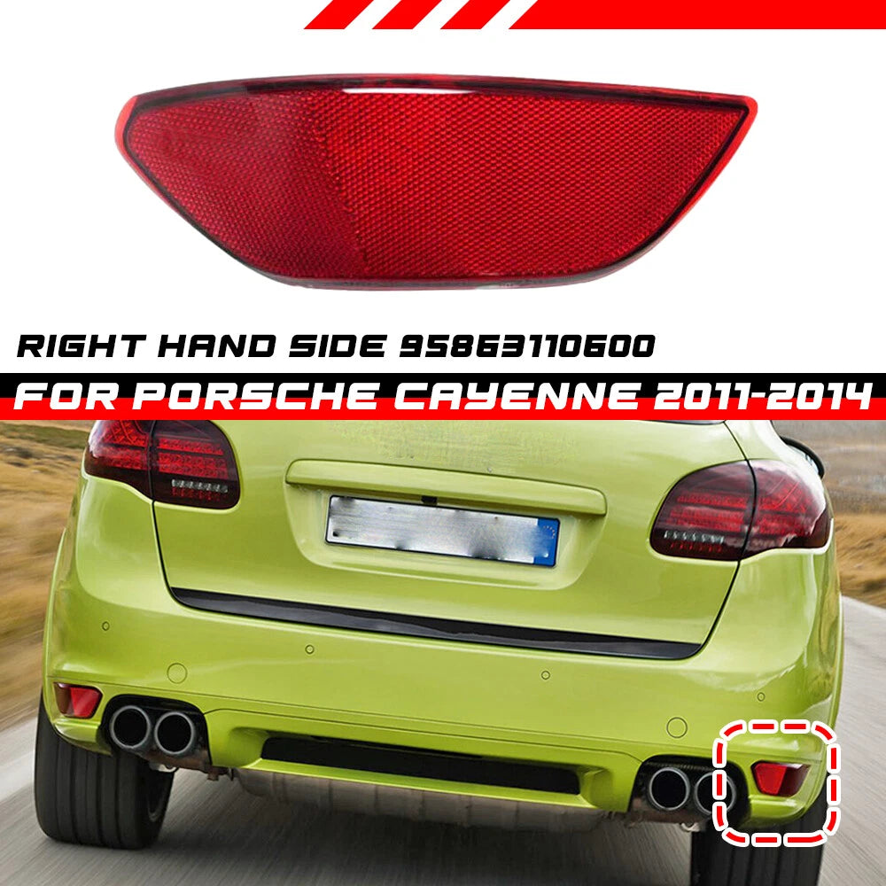 Right Rear Bumper Trim Reflector for Porsche Cayenne (2011–2014) #95863110600