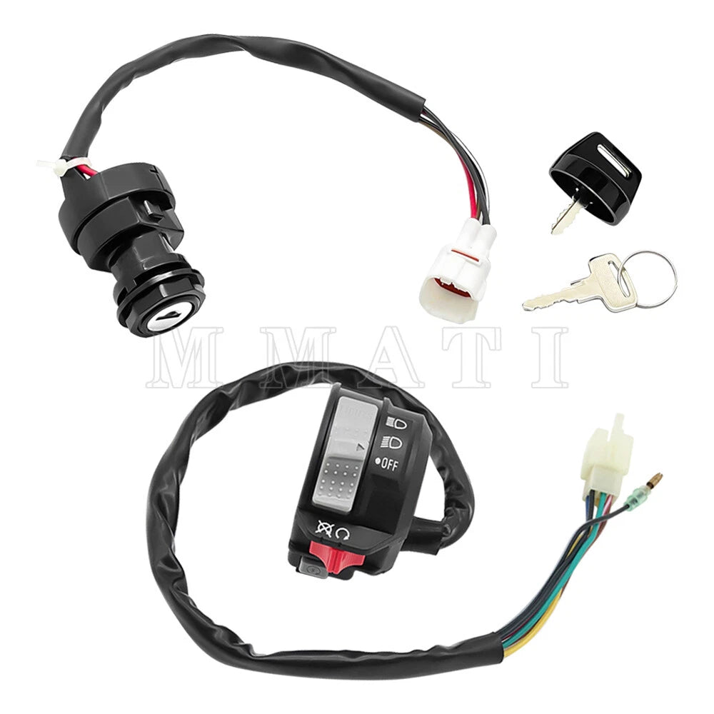 Handlebar Switch & Ignition Key Switch for Yamaha Grizzly 600 YFM600F (1998–2001)