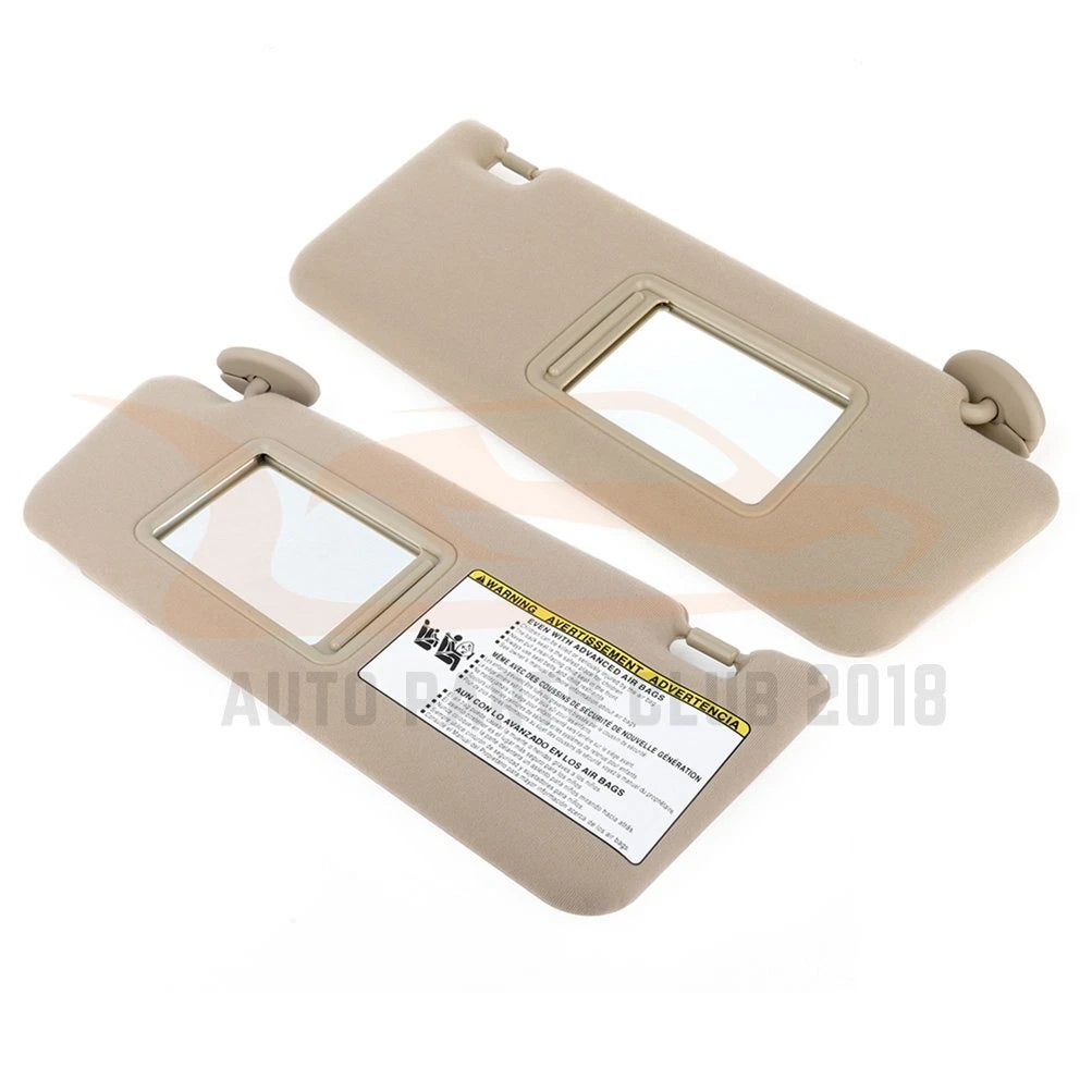 Sun Visor Pair for Toyota Tacoma (2005-2009) Tan Beige