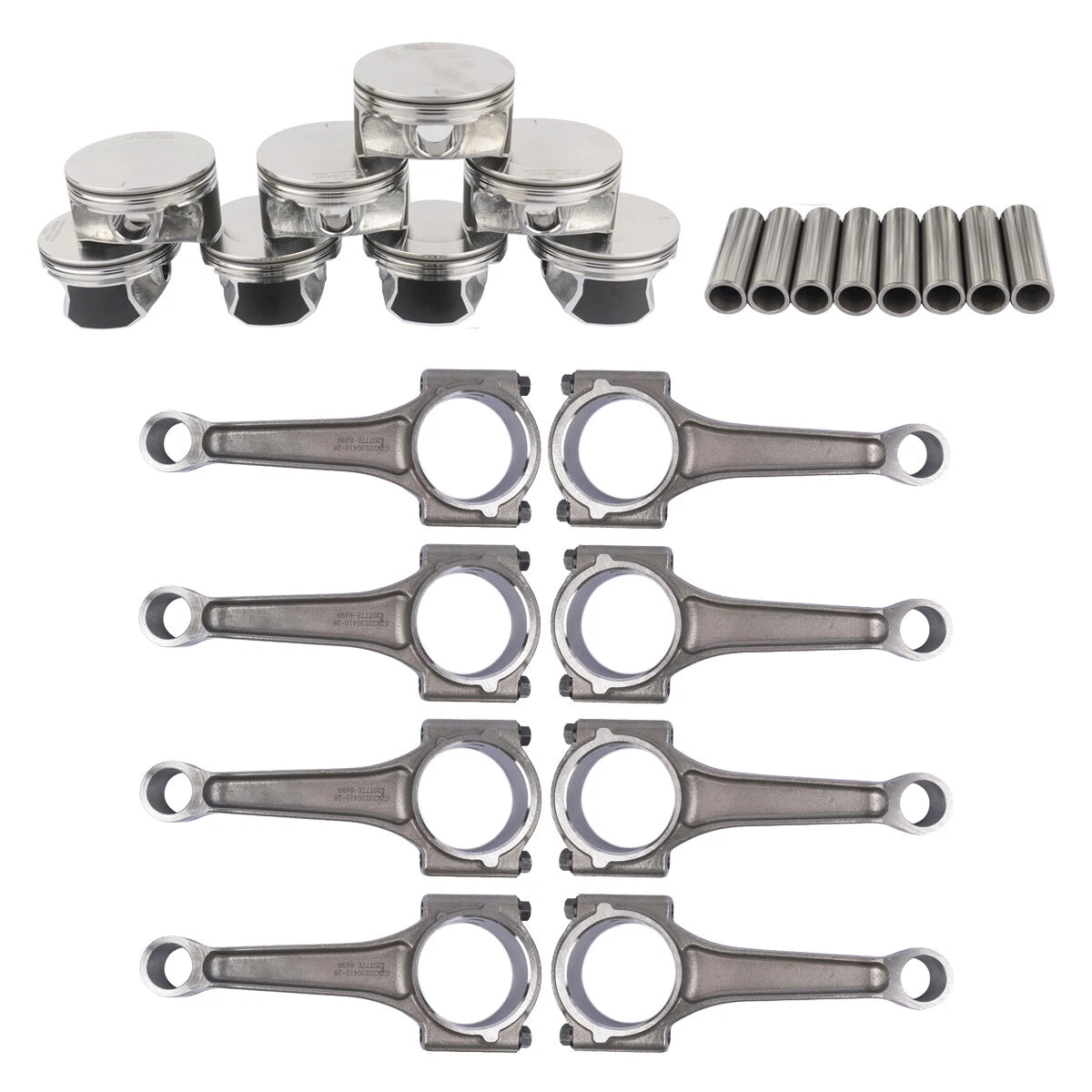 Set of 8 Pistons Connecting Rods for Dodge Chrysler Jeep 5.7L Hemi (2009–2014)