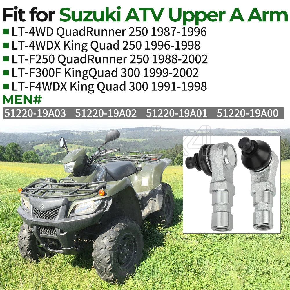 Ball Joint for Suzuki QuadRunner 250, King Quad 250, KingQuad 300 (1991–2008)