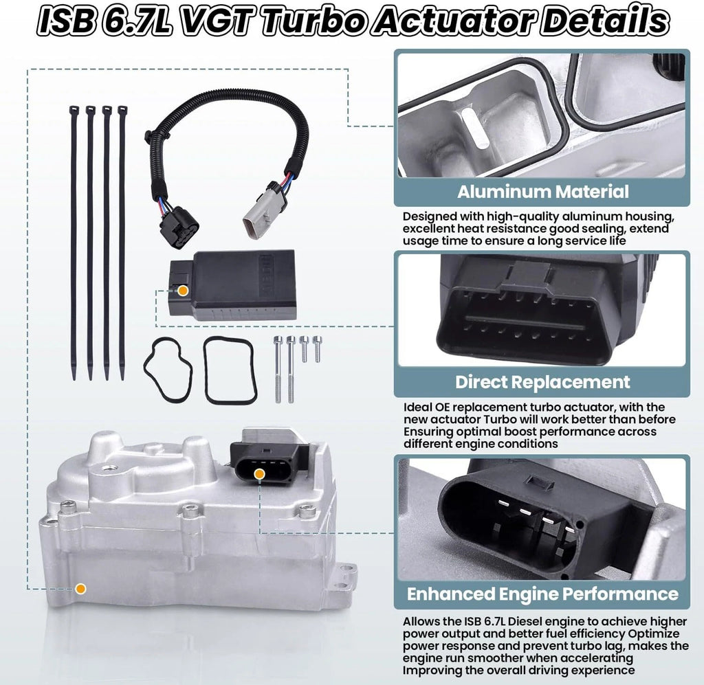 Turbo Actuator for Ram 2500 3500 Cummins 6.7L Diesel (2013–2018) HE300VG 68445522AA