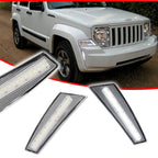 Clear Lens White LED Front Side Marker Lamp for Jeep Liberty (2008–2012)