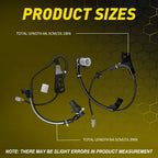 2X ABS Wheel Speed Sensor for Lexus IS300 (2001–2005) ALS680 EXV