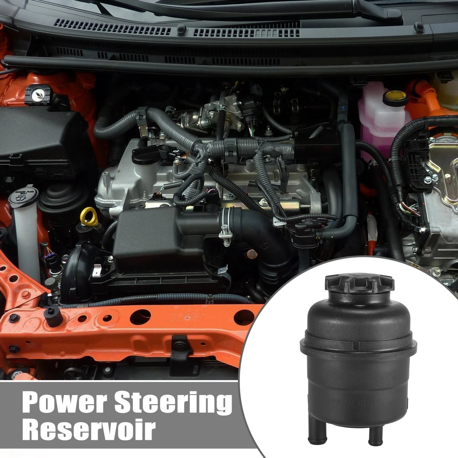 Power Steering Reservoir with Seal Cap for BMW 525i 528i (2001–2007) 32416851217