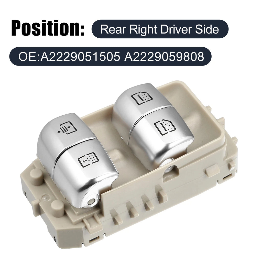 Rear Right Power Window Switch A2229051505 for Mercedes E S Class (2014–2020)