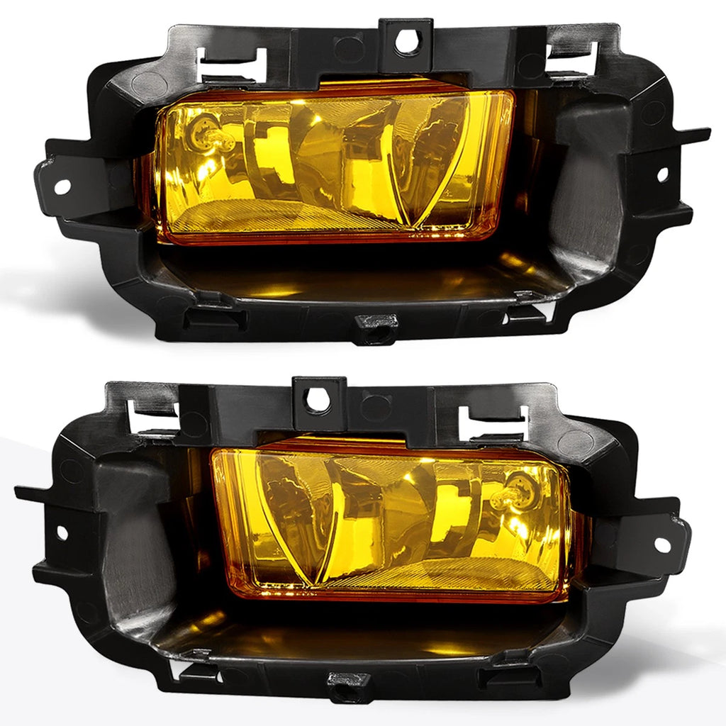 Amber Lens Bumper Fog Light Set for Chevy Silverado 1500 (2014–2015)