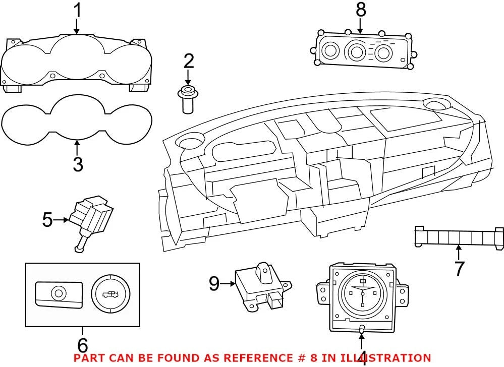 A/C and Heater Climate Control for Chrysler 200, Dodge Avenger (2011–2014)