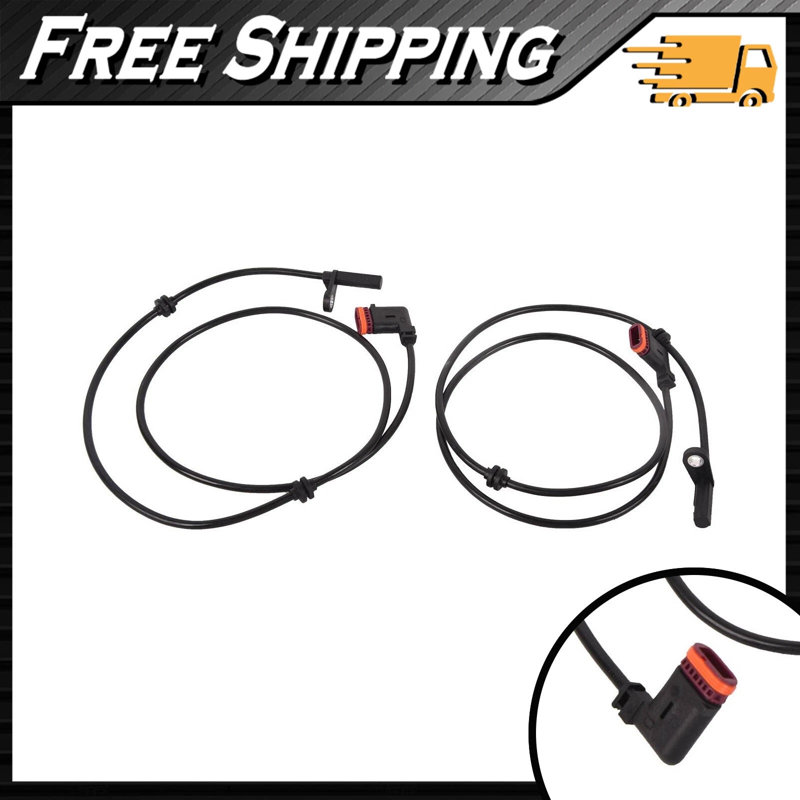 2Pcs ABS Wheel Speed Sensor for Mercedes GLK350 (2010–2015) Rear Left & Right