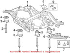 Engine Cradle Insulator for Jeep Grand Cherokee, Dodge Durango (2011–2021)