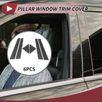 Set of 6 Door Pillar Window Trim for Kia Forte Cerato (2014–2020) - Carbon Fiber
