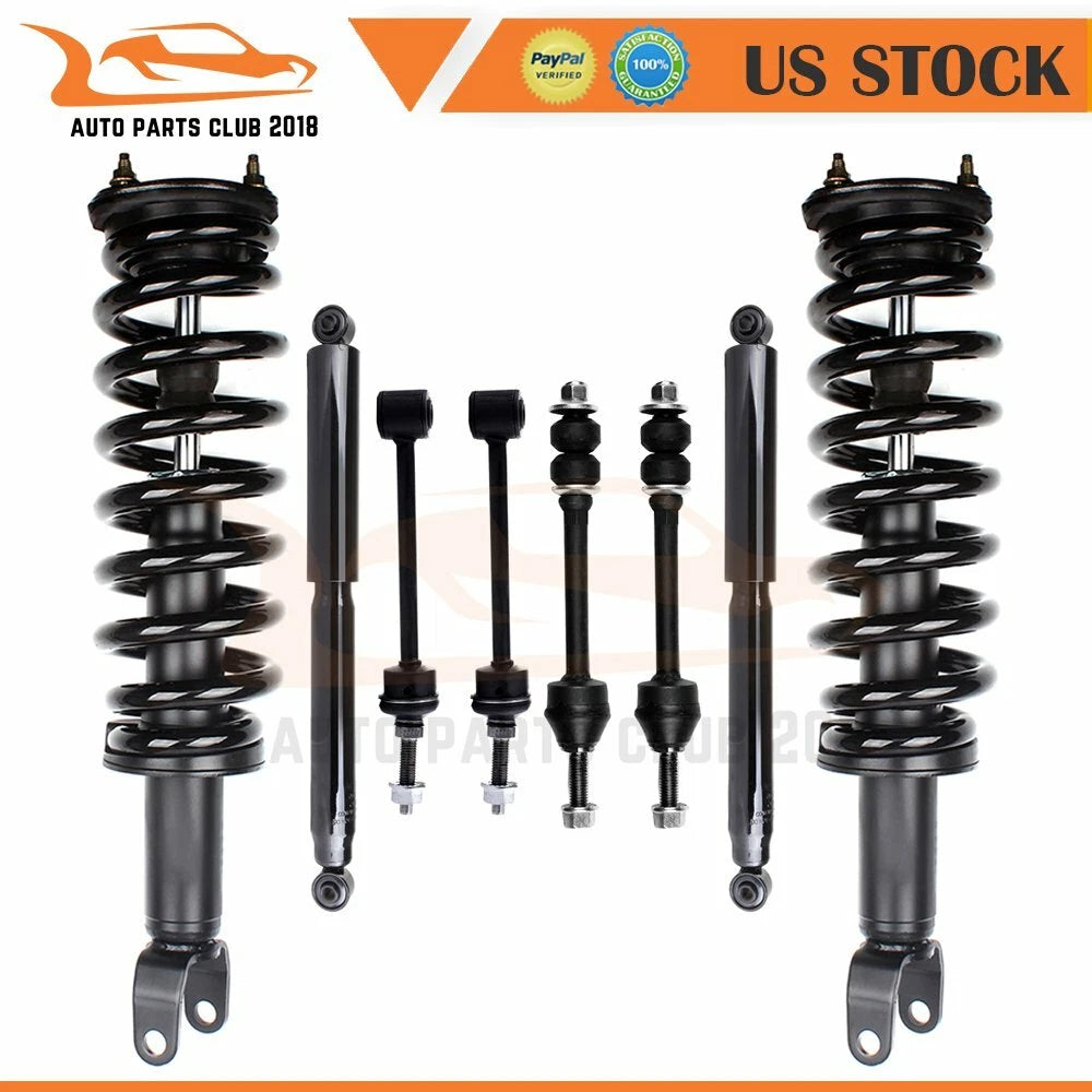 Front Rear Suspension Struts Shocks Sway Bar for Dodge Ram 1500 (2006–2008)