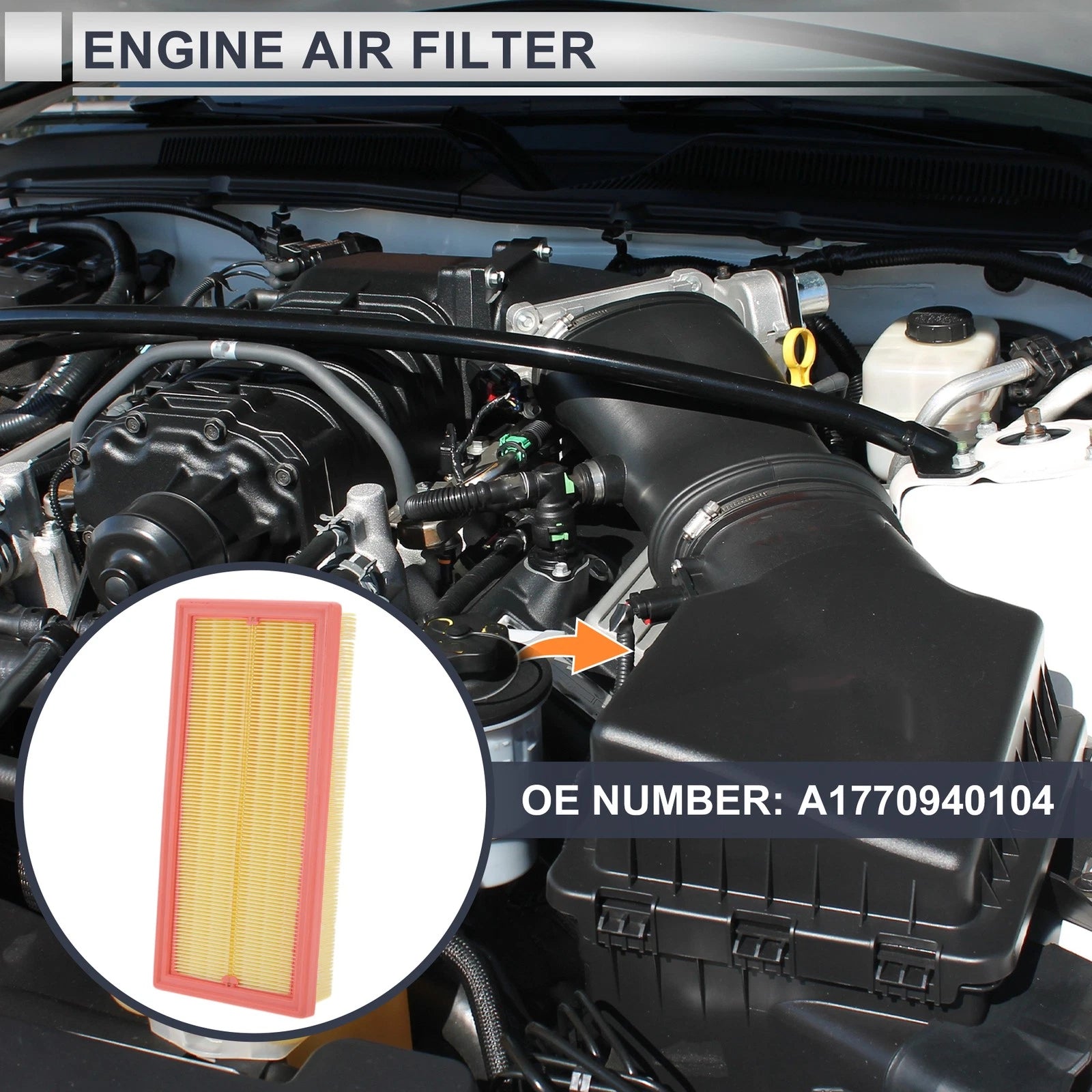 Engine Air Filter No.A1770940104 for Mercedes-Benz G550 (2019–2024)