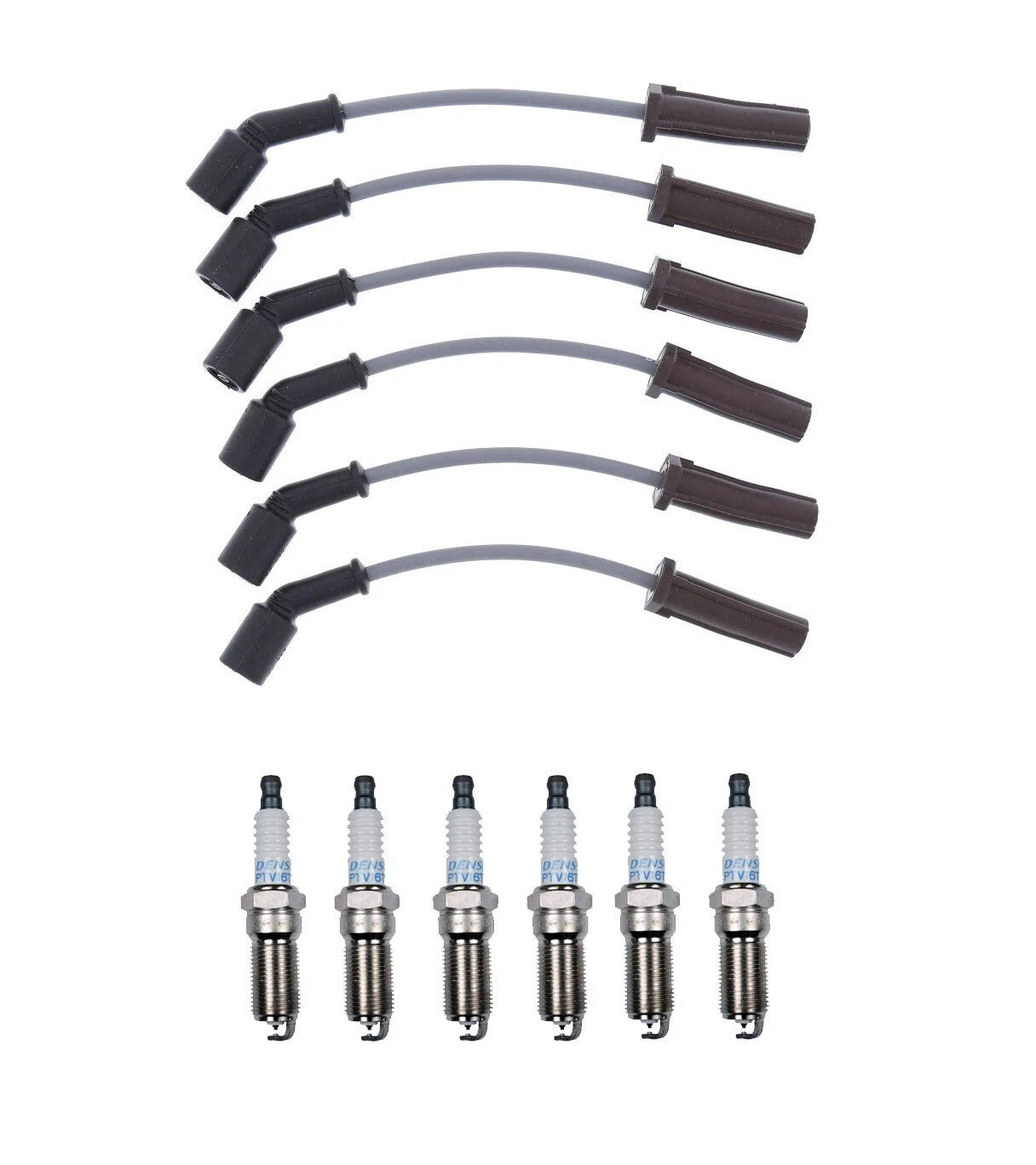 Denso 7mm Wire Set & 6 Platinum TT Spark Plugs for Chevy GMC 4.3L V6