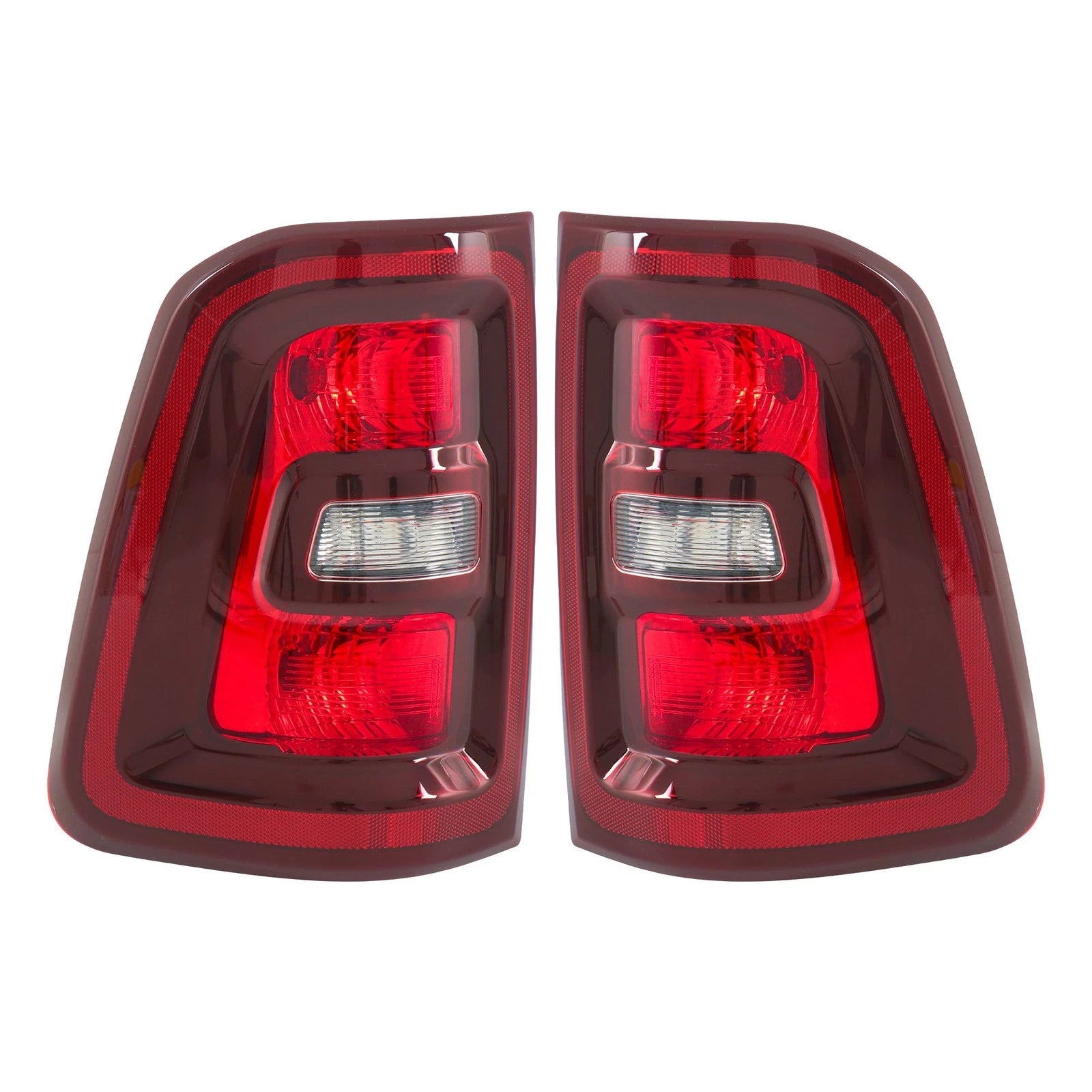 Set of 2 Rear Black Halogen Tail Lights for Ram 1500 (2025)