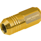 20 PCS Closed End M12x1.25 50mm Tall Gold Aluminum Lug Nuts + Adapter