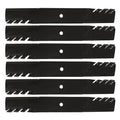 6PK G5 Mulching Blades for Gator 61" & Wright Stander (Fits 71440003, 50170)