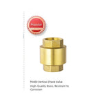 Brass Check Valve for Hydraulic Backflow Control (12 Inch Vertical Lift)