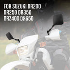 Dual Sport Motorcycle Mirrors for Suzuki DR200 DR250 DR350 DRZ400 (1996–2023)