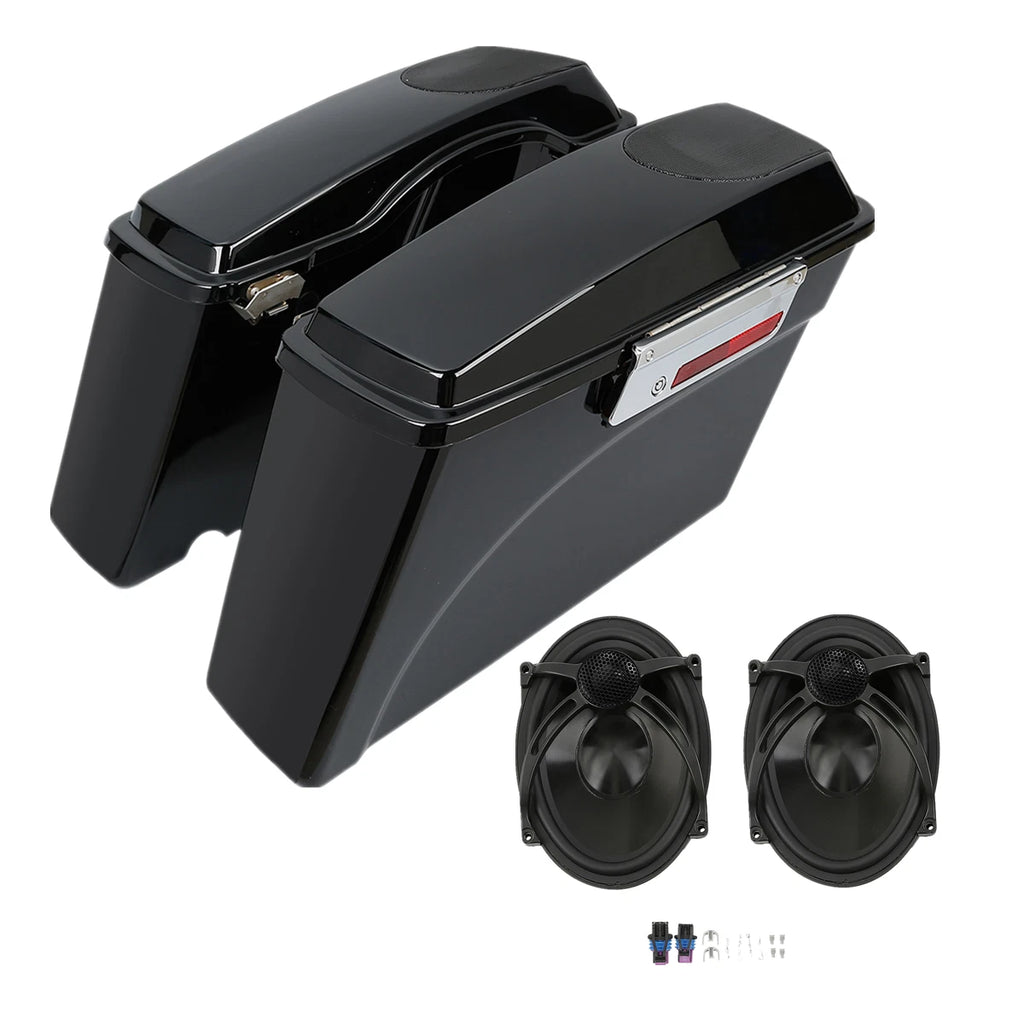 Hard Saddlebags & 5x7" Speakers for Harley Electra Glide (1994–2013)