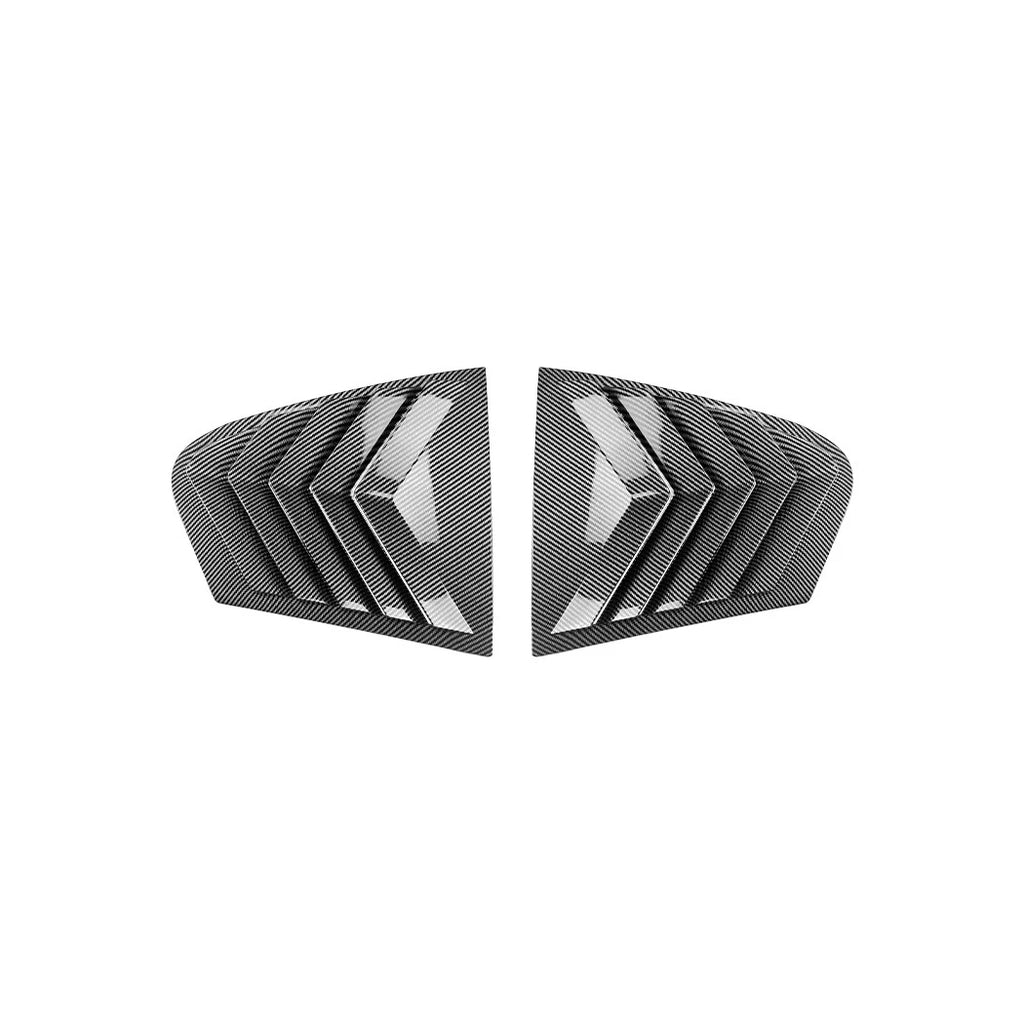 Set of 1 Carbon Look Rear Window Louver Shutter Cover for BMW 5 Series (2018–2023)