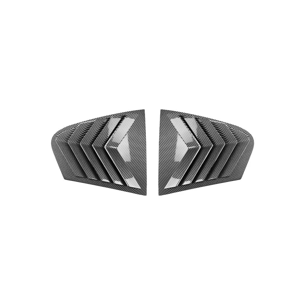 Set of 1 Carbon Look Rear Window Louver Shutter Cover for BMW 5 Series (2018–2023)