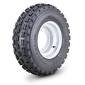 WANDA ATV Tire & Wheel 22X7-10 4/156mm PCD 2+3 Offset Silver Wheel (10077)