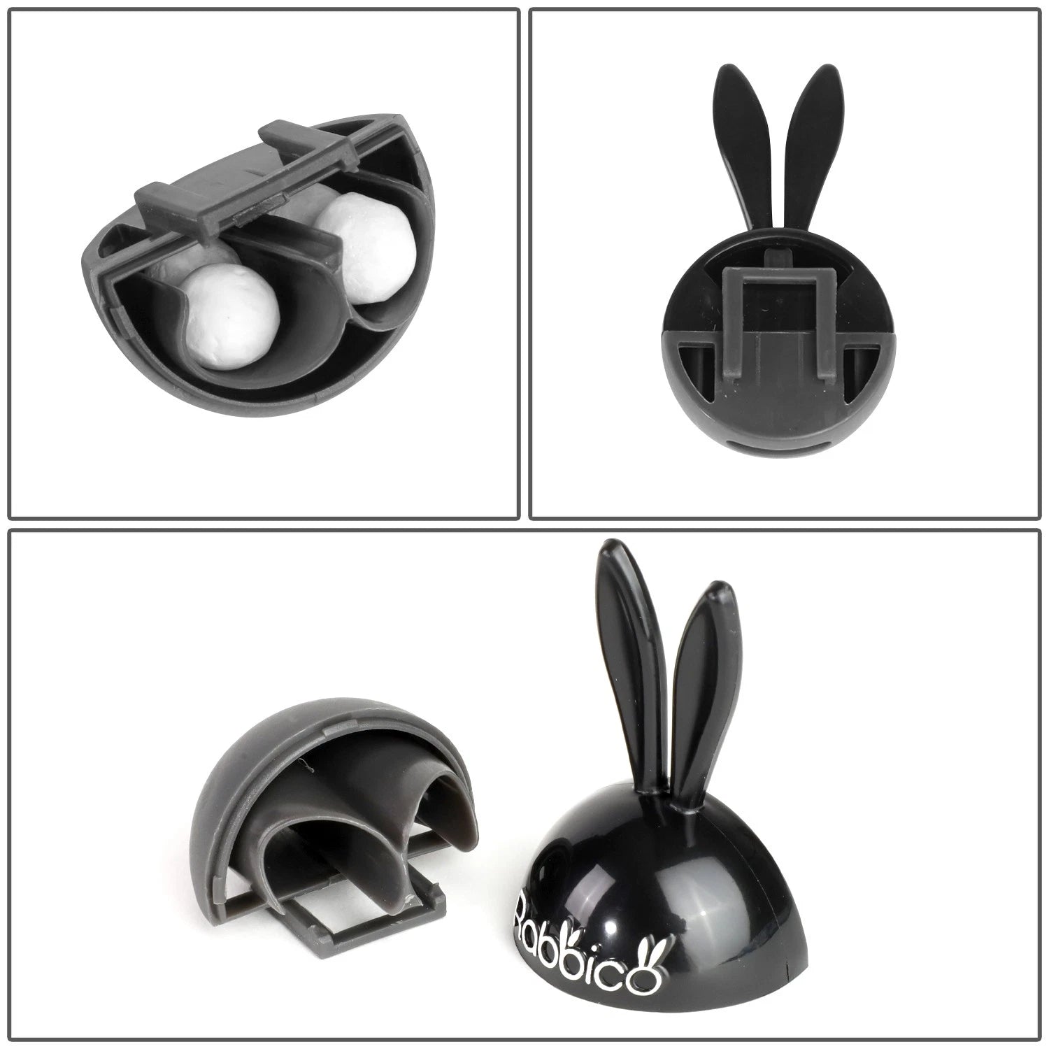 2X Rabbit Ears Clip On Vent Air Freshener for Diax (White Musk Scent)