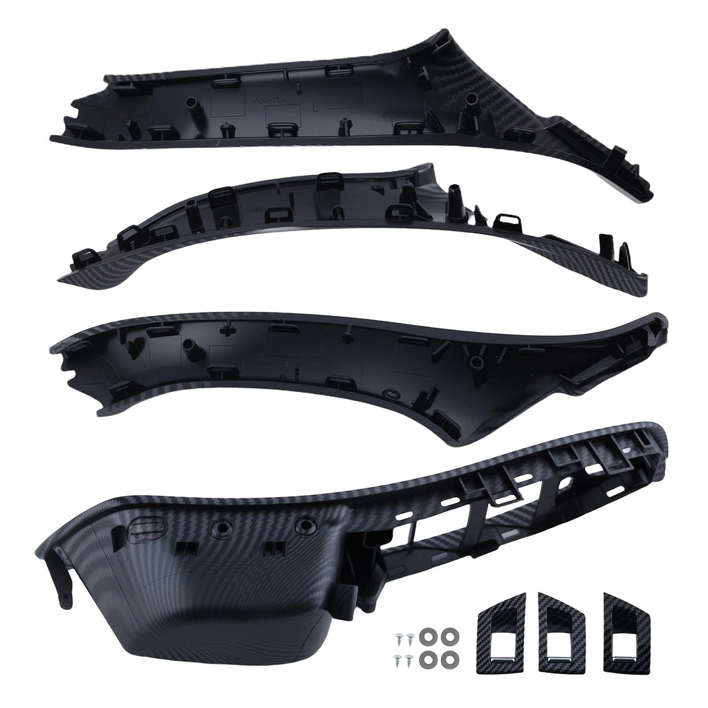 7Pcs Window Switch Interior Door Panel for BMW 5 Series 535i 550i (2010–2016) Carbon