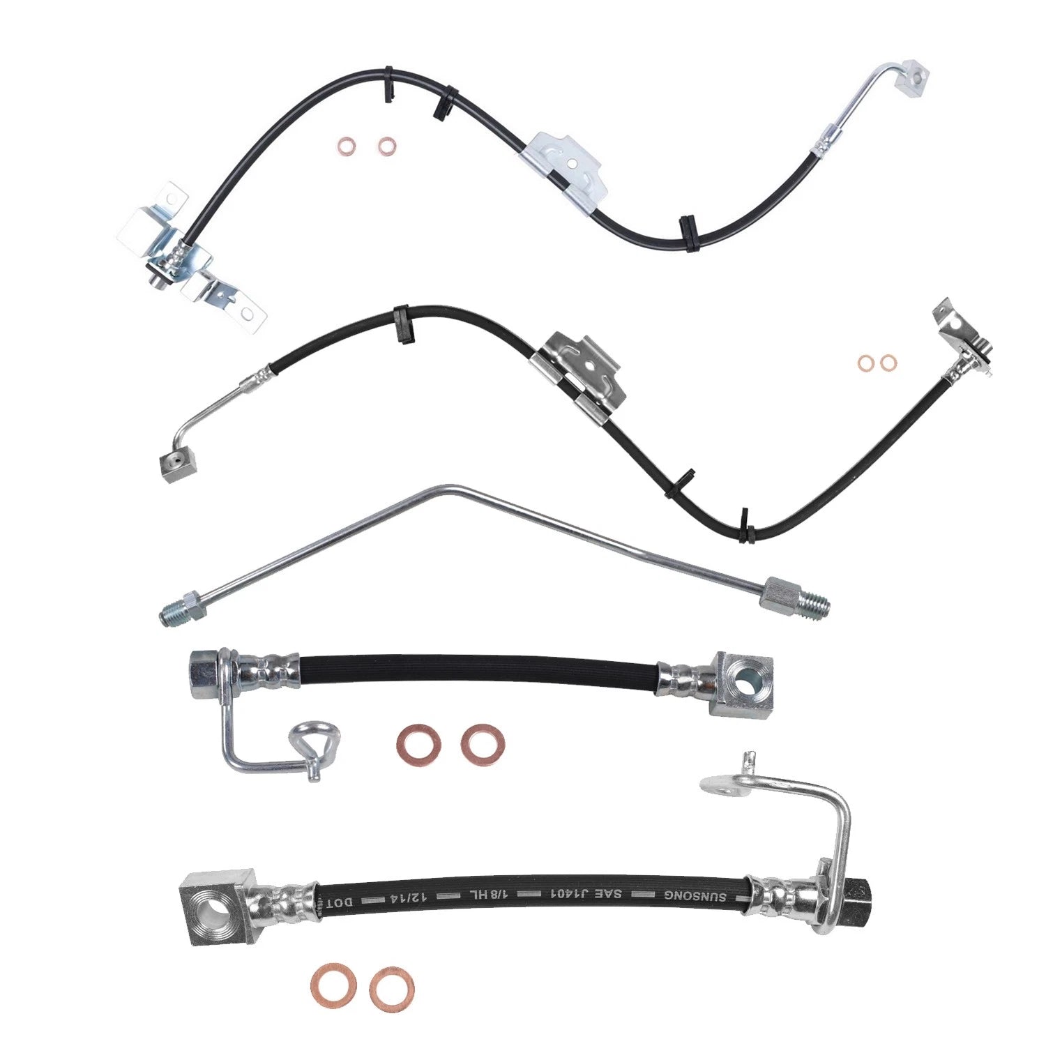 Sunsong Brake Hydraulic Hose Kit for Ram 2500 5.7L 4WD (2014–2023)