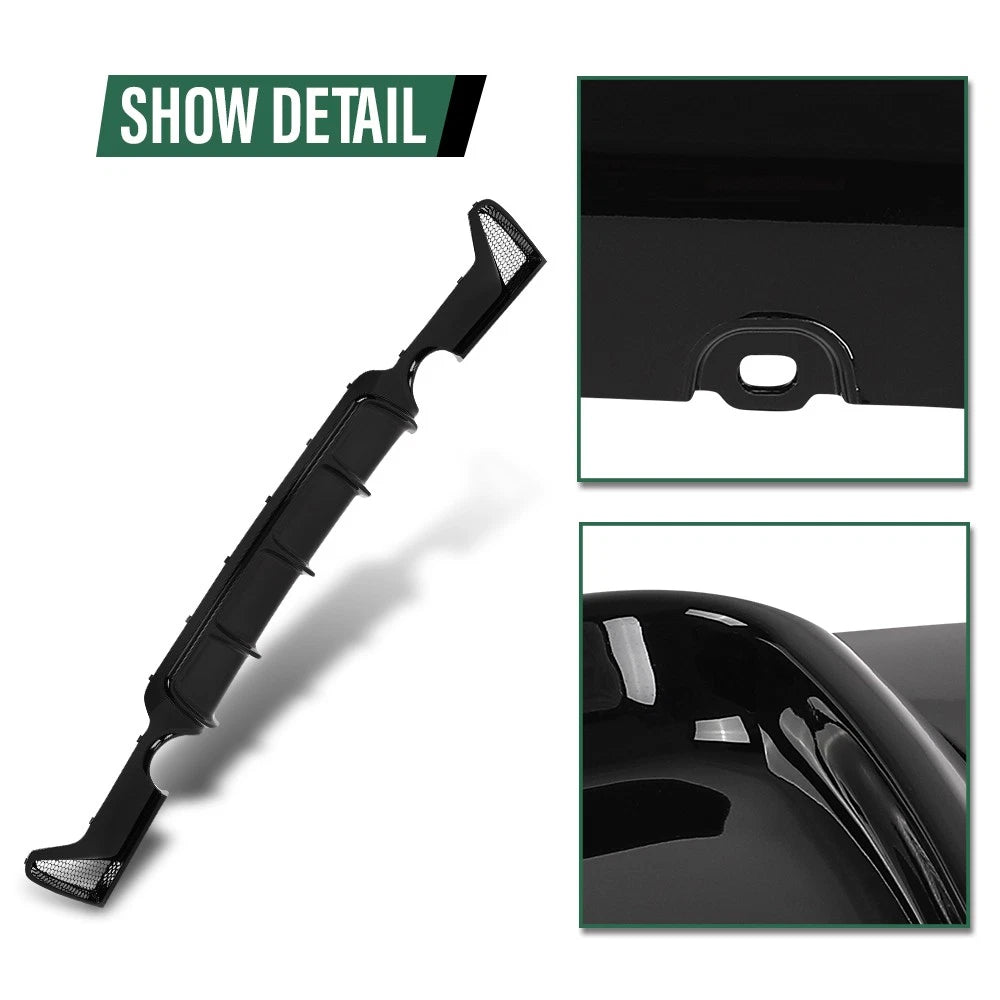 Rear Bumper Diffuser for BMW 4 Series (2014–2020) Gloss Black
