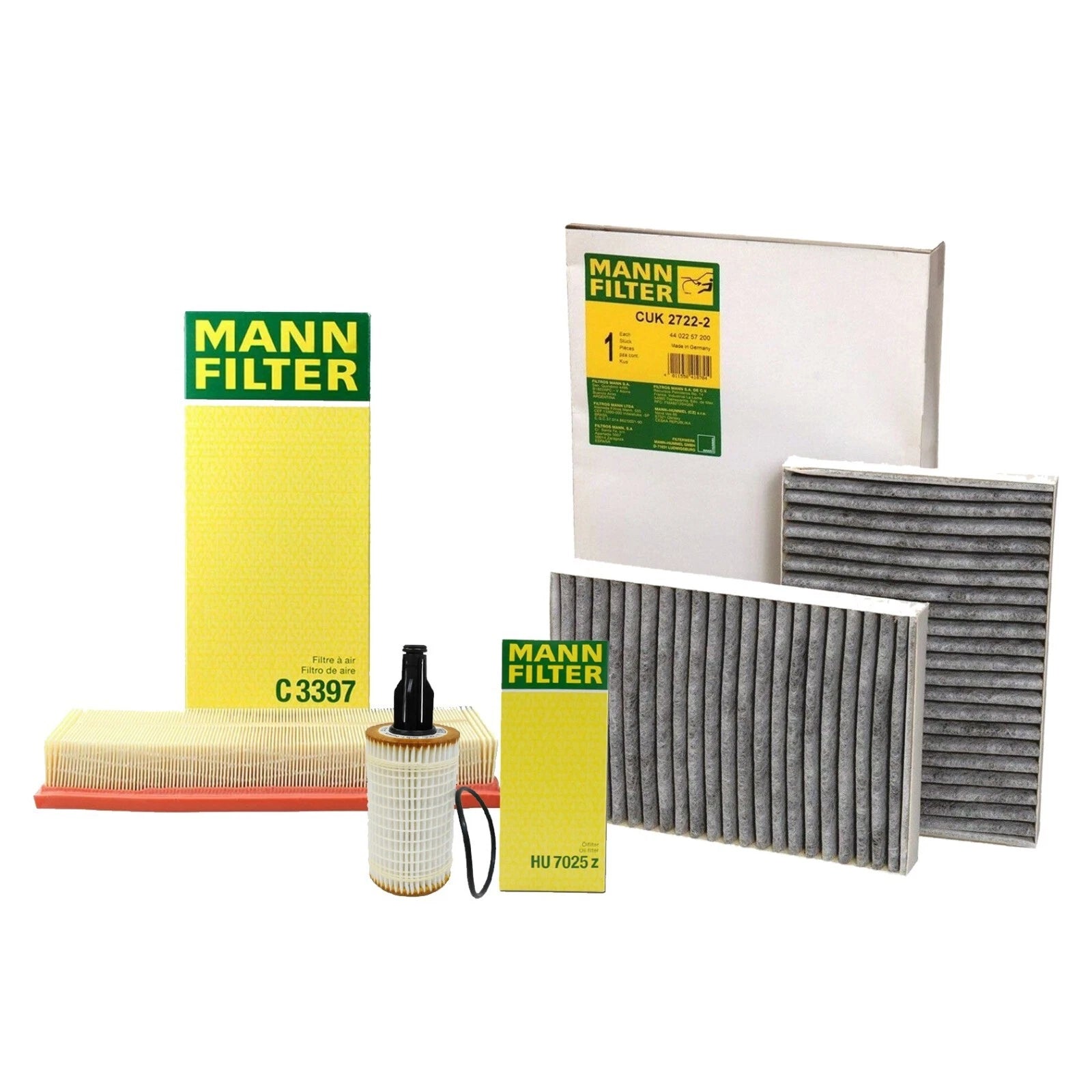 Mann Oil Air Carbon Cabin Filter Service Kit for Mercedes C216 CL550 (2007–2014)