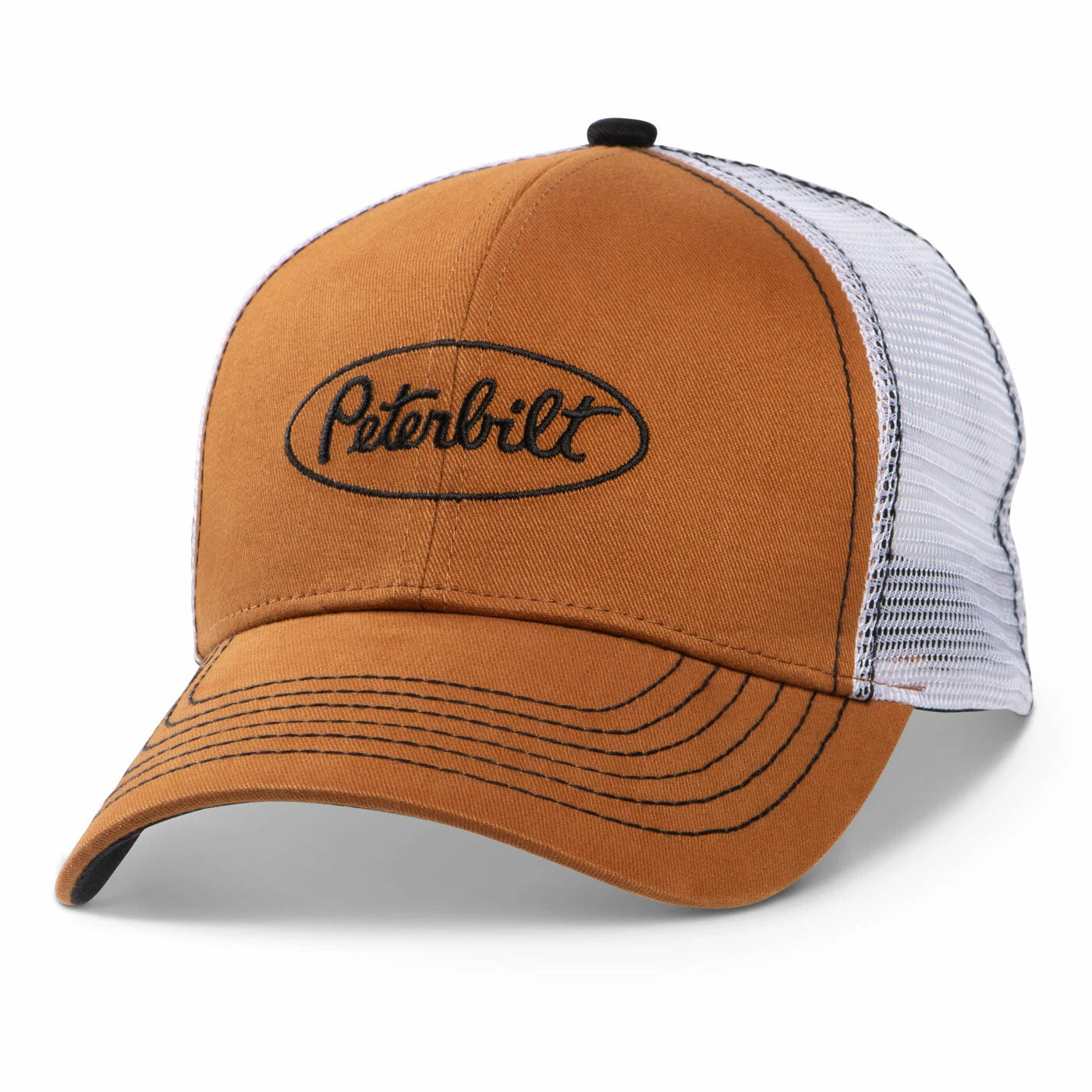 Structured hat for Peterbilt Carmel Brown